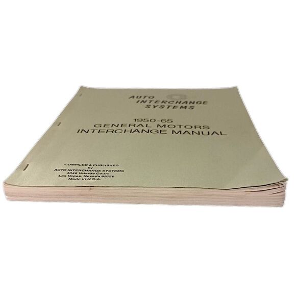 Auto Interchange Systems Booklet 1950-65 General Motors Interchange Manual Vtg.  - Picture 11 of 16